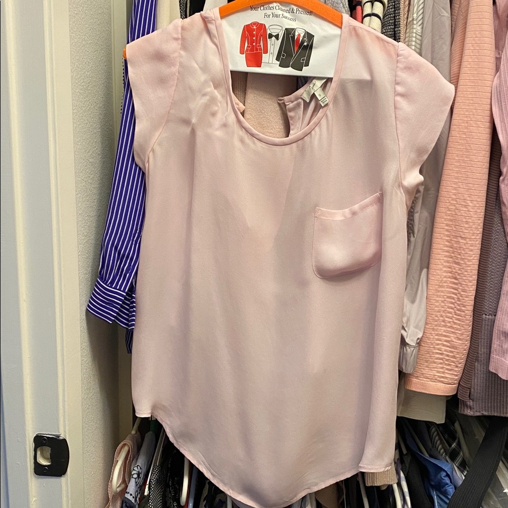Joie Blush Pink Cap Sleeve Top